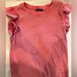 Zara women’s pink ruffle tank
